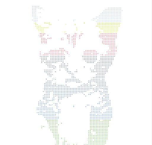ASCII multicolor musical